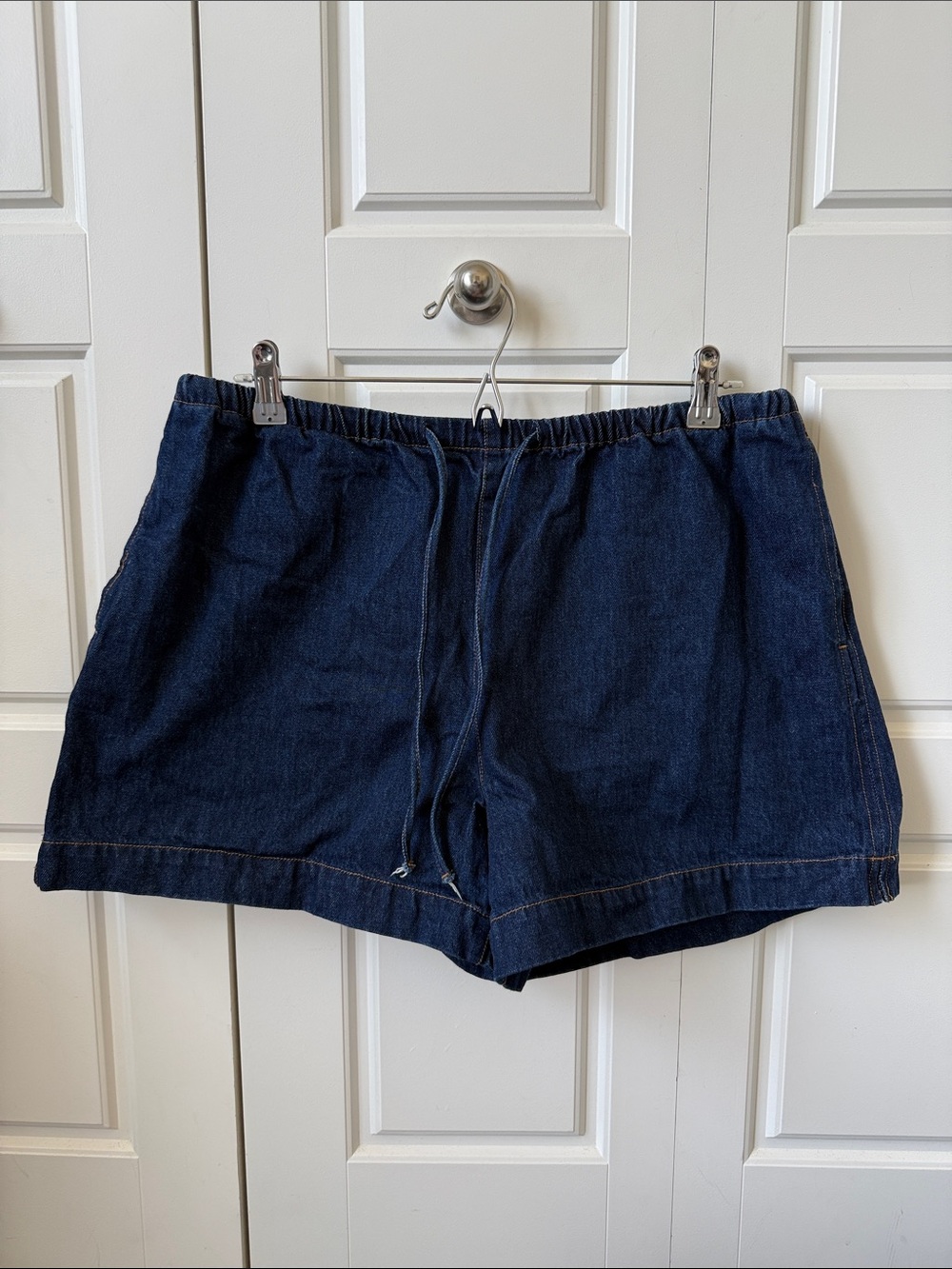 H&M 100% Cotton Drawstring Denim Shorts - Size M
